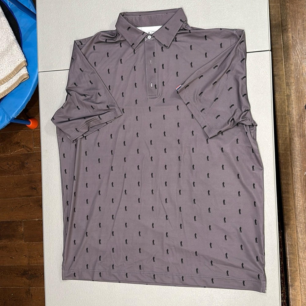 “U suck at golf” men’s golf shirt XXL